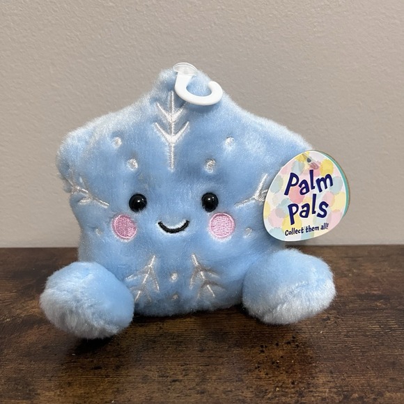 Aurora Other - Aurora Palm Pals Frosty Snowflake Blue Bean Plush With Tags 2022